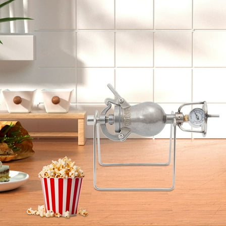 Mini Hand Old-Fashioned Popcorn Maker Stain Steel Manual Popcorn Maker 23*13*16cm