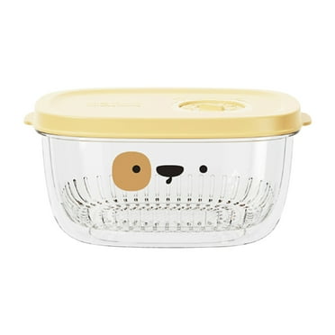 NSESSHome Onion Storage Containers Seal Lid Strainer Tomato Saver Preservation Box Storage Box Odor-Free Bowl for Refrigerator Organizer Ingredients Divided Ginger Garlic