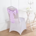 thumbnail image 3 of Efavormart 5 Pack | Lavender Satin Chair Sashes | 6"x106", 3 of 9
