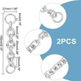 thumbnail image 4 of MesaSe 4 Colors Metal Chain Extender 4.9 Inch Short Chain Bag Strap Extender Replacement Mini Purse Chain with Spring Gate Ring Decoration Chain for Satchel Shoulder Bag Crossbody Bag, 4 of 8