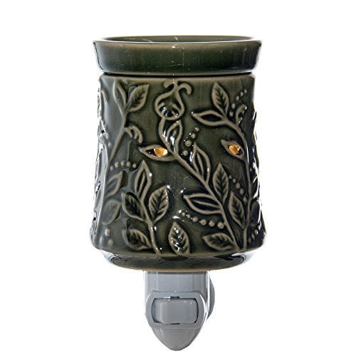 Green Pluggable Fragrance Warmer PlugIn Wax Melter & Aroma Diffuser