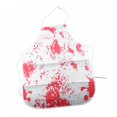 thumbnail image 1 of Delantal de carnicero con estampado salpicado de sangre realista para suministros de fiesta de cosplay, decoraciones de cocina para el hogar, 1 of 5