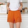 thumbnail image 4 of Pantalones cortos de satén for mujer Y2k con ribete de encaje, micro mini pantalones cortos de pijama, bragas de talle bajo, pantalones de pijama, 4 of 7