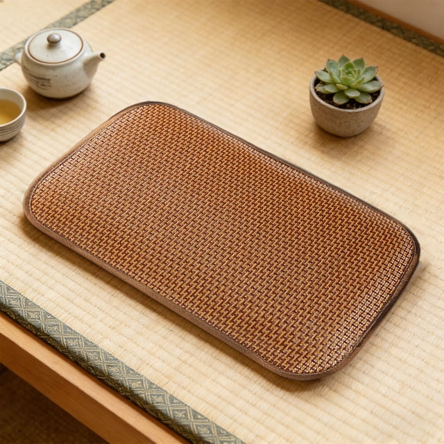Funda de almohada tejida de ratán: funda transpirable para almohada de verano con tejido de alta densidad que absorbe la humedad y dobladillo ancho para mayor frescura y comodidad.
