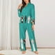 thumbnail image 2 of Balery Cute Cat Paw And Dog Conjunto de Pijama con Estampado para Mujer, Conjunto de Dos Piezas con Manga Larga, Ropa de Dormir Suave con Bolsillos, Pijamas Cómodos-Medium, 2 of 7