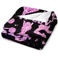 thumbnail image 3 of Just A Girl Who Loves Cheer Throw Blanket 80"X60" Soft Flannel Blankets for Bed Couch Plush Cozy Blanket for Adults Kids Micro Fleece Throws, 3 of 6