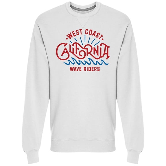 California Wave Riders Vintage Sweatshirt Men -Image by Shutterstock, Male Medium