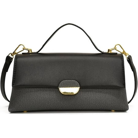 DanceeMangoos Tote Bag for Women Faux Leather Shoulder Bag Casual Top Handle Handbag Fashion Crossbody Purse With Magnetic Buckle