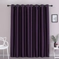 thumbnail image 5 of GYROHOME Faux Silk Fully Lined Solid Color Blackout Curtains, Set of 2, 52" x 108", Purple, 5 of 5