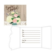 Angle View: Rustic Wedding Invitations, 8 pack