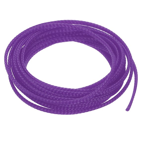 PET Expandable Sleeving 10ft 1/8" Purple Cable Management Sleeve Cord Organizer for Wrap Protect Cable