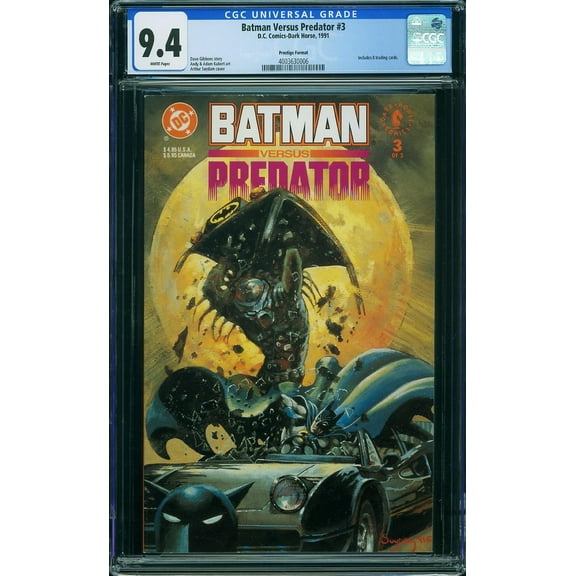 Batman Versus Predator #3 - CGC 9.4 Comic Book