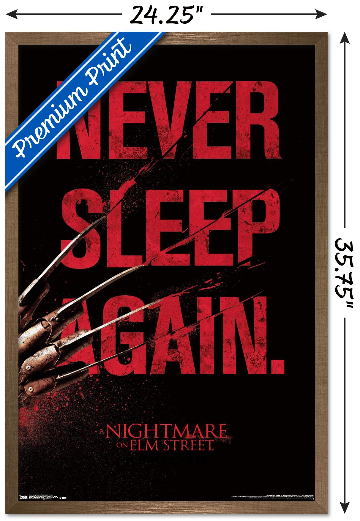 A Nightmare on Elm Street - Sleep Wall Poster, 22.375" x 34", Framed