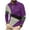 Purple, variant on Men's Shirts Long Sleeve Casual Gradient Printed Zipper Polo Shirt Classic Business Work Lapel Top with Pocket Blue 10(XL)