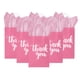 thumbnail image 1 of Bolsas de regalo DjinnGlory Thank You de papel rosa, paquete de 50 con asas, 1 of 9