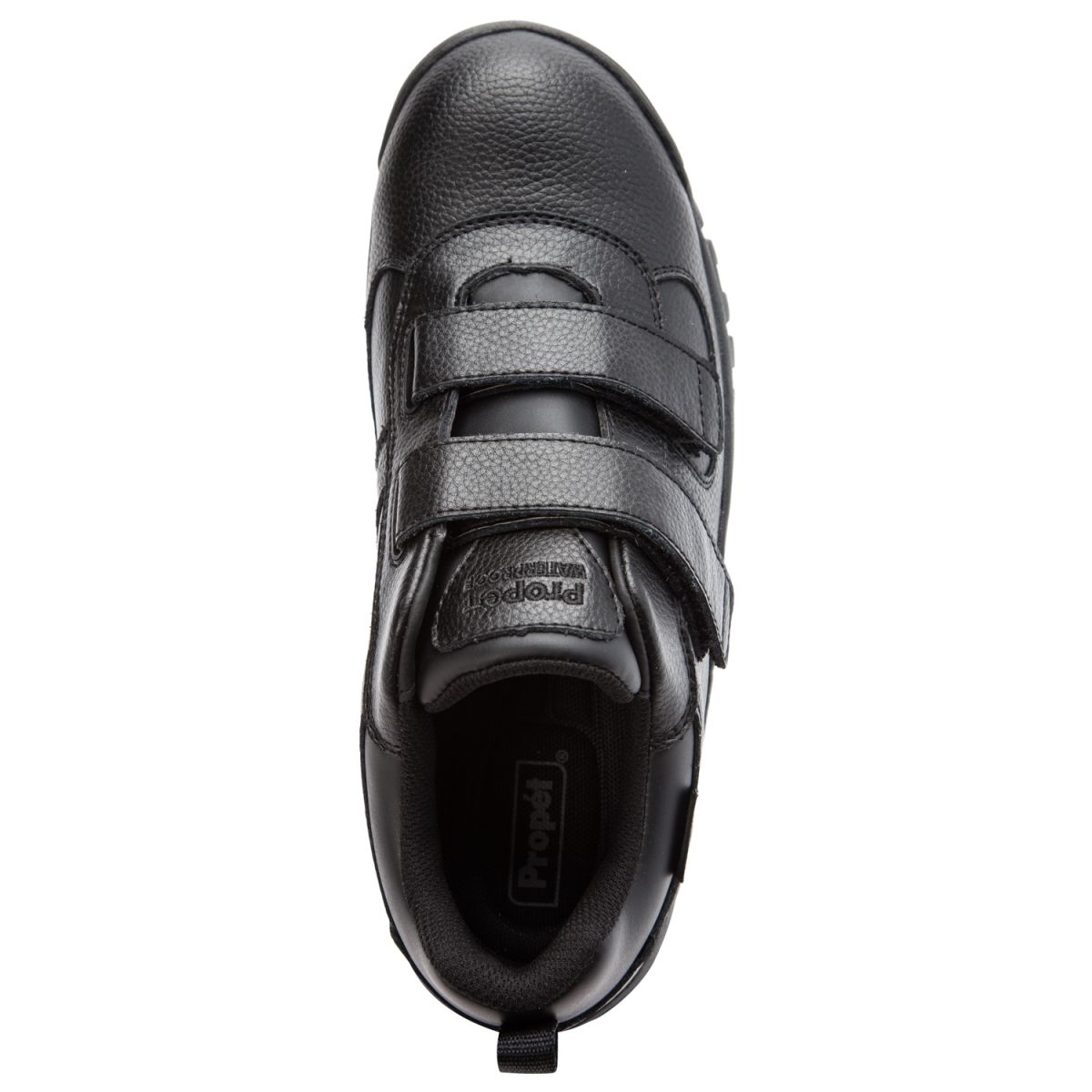 Propet Men's Cliff Walker Low Strap Waterproof Walking Shoe Black Leather - MBA023LBLK - image 3 of 6