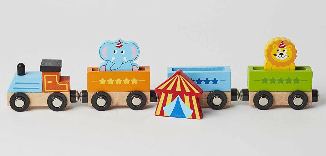 Dollhouse Miniature 1:12 Fisher Price Play Family Circus Train Box nursery toy 