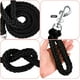 thumbnail image 4 of Correa de cuerda para perros, cuerda para perros resistente con asa acolchada, nailon trenzado de ocho hebras, cuerda para perros antideslizante, hebilla de seguridad giratoria para perros pequeños y medianos de 1,2 m ER, 4 of 5