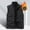 Black, variant on Dpytoraw Casual Vest Man Loose Outdoor Zipper Pocket Jacket Winter Vest Large Size Sports Plus Velvet