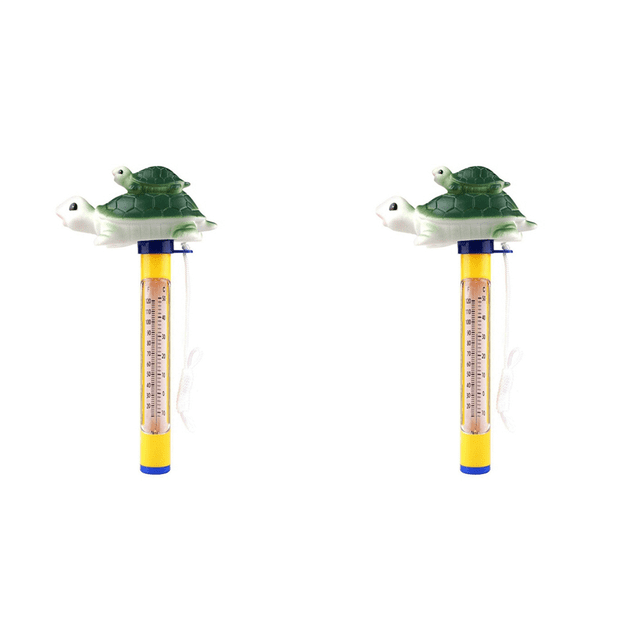 2X Cartoon Pool Thermometer Floating Swimming Pool Thermometer Outdoor Indoor Bath Water Pond Thermometer,2 x Cartoon Pool Thermometer