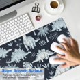 thumbnail image 4 of Long Mouse Pads for Desk,DarkBlue Dinosaurs Palm Trees Pattern Desk Mats on Top Of Desks, Desk Mouse Pad Extra Large with 3mm Non-Slip Base and Stitched Edge for Gaming,Office,Work,Home 31.5"x11.8", 4 of 6