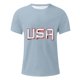 thumbnail image 4 of Tops para hombre, blusas y camisas de cuello redondo y manga corta para hombre, blusas casuales de moda con cuello redondo y estampado para hombre, blusas de poliéster para hombre., 4 of 5