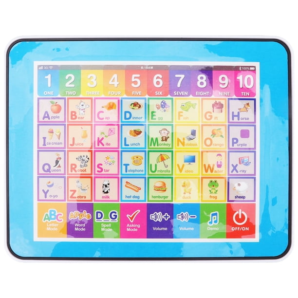 Tableta de Juguete Inteligente ANGGREK Máquina de Aprendizaje de Inglés para Niños