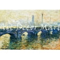 thumbnail image 2 of "Waterloo Bridge, London- Monet - CANVAS OR FINE PRINT WALL ART", 2 of 2