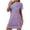 Purple, variant on HomeGardon Women's Sleepwear Nightgowns for Women,Women's Oversized Short Nightgown Fashion Chest Print Short Sleeve Nightdress,S-XXL