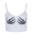thumbnail image 4 of CEHVOM Womens Summer Fashion Magic Claw Print Tube Top Strap Close-fitting Vest, 4 of 5