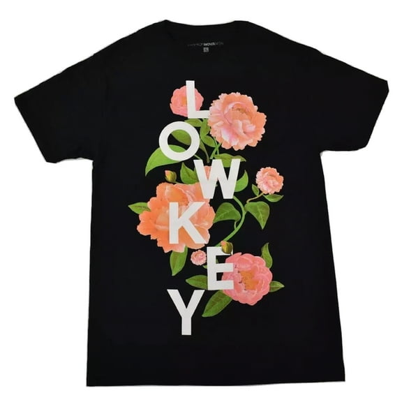 Lowkey Floral Graphic Print Men's Short Sleeve T-Shirt (Medium)