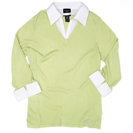 George - Women's Plus Layered V-Neck Sweater