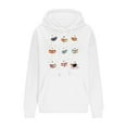 thumbnail image 3 of Maplenight Halloween Sweatshirt Hoodies for Women Ghost Reading Books Graphic Long Sleeve Hooded Womens Tops with Pocket, 3 of 4