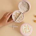 thumbnail image 5 of Fuzoiu Peaches Print Portable Jewelry Box,Round Mini Leather Travel Jewelry Case,Small Travel Jewelry Organizer,Jewelry Holder for Ring Necklace Earring for Women Girls-Pink, 5 of 7