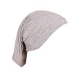 thumbnail image 1 of Gorra de mujer de algodón de seda de alta elasticidad con fondo cilíndrico monocromático, 1 of 5