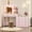 pink, variant on Modern Vanity Desk with Mirror and Adjustable LED Lights – 8 Wide Storage Drawers & 2-Tier Shelves – 3 Lighting Modes with Adjustable Brightness – Vanity Table for Bedroom-PINK&BLACK