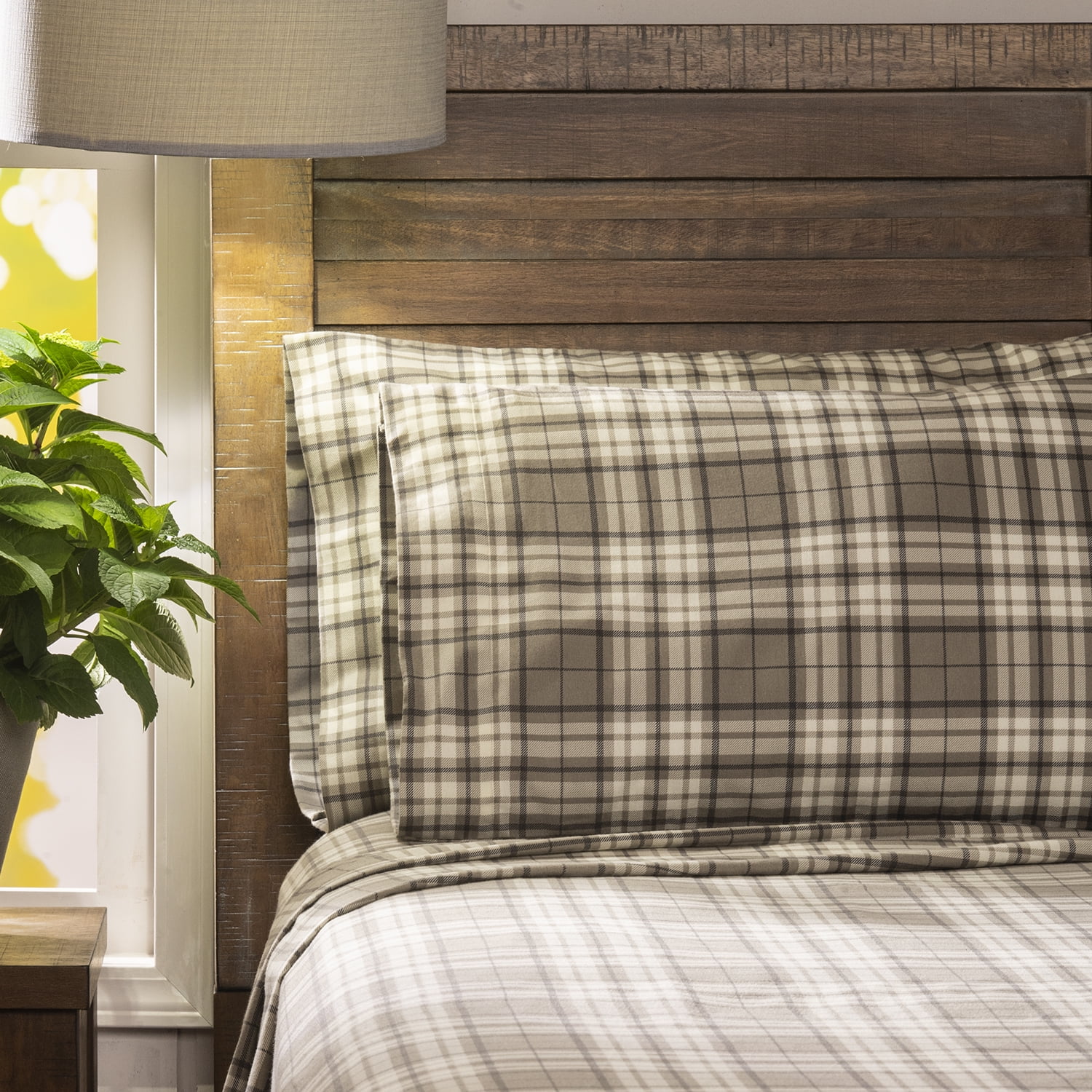 Mainstays-Flannel-Sheet-Set-Taupe-Plaid-Queen---Walmart-...