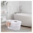 thumbnail image 5 of 42 L Hip Hugger Laundry Basket, White Plastic Dirty Clothes Basket, 4-Pack, 5 of 7
