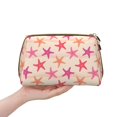 thumbnail image 4 of Cauagu Starfish Print Large Cosmetic Bag,Portable Cosmetics Pouch Travel Makeup Bag Large Capacity Travel Makeup Case Organizer Makeup Brush Organizer, 4 of 8