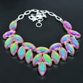 thumbnail image 2 of Pink Australian Triplet Opal 925 Sterling Silver Jewelry Necklace 18" VJ 1461, 2 of 5
