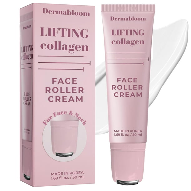 Crema Facial con Rodillo Dermabloom Colágeno - Reafirma y Desinflama 50 mL
