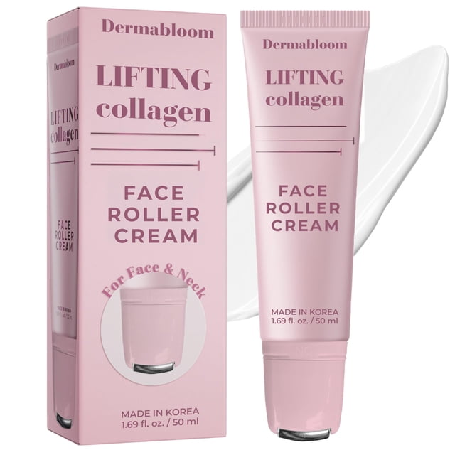 Crema Facial con Rodillo Dermabloom Colágeno - Reafirma y Desinflama 50 mL