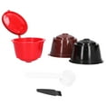 thumbnail image 2 of Coffee , Environmental Protection Reused Coffee Filter With 3pcs For High-pressure Coffee Models Red+Brown+Black With Spoon Brush, 2 of 8