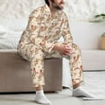 thumbnail image 7 of Yiaed Howdy Cowgirl Print Men’s Pajamas Set - Long Sleeve Button Down Sleep Shirt and Pajama Bottoms Sleepwear Set Mens Pjs Sets Men's Pajama Bottoms-XX-Large, 7 of 7