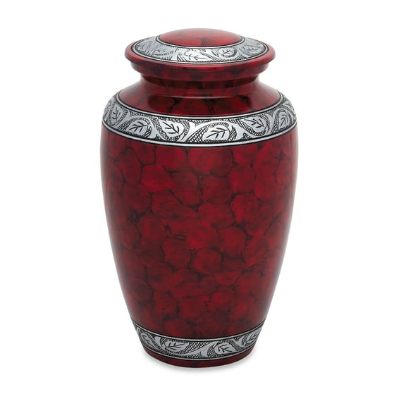 Urnsdirect2u Cloudy Red Adult Urn