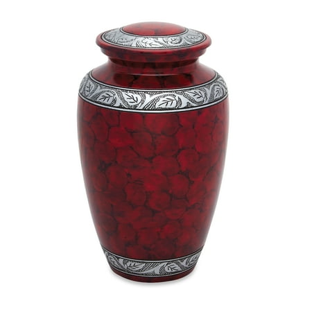 Individual Urn - Urnsdirect2u Cloudy Red Adult Urn