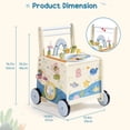 thumbnail image 2 of Andador de Madera ROBOTIME para Bebés con Altura Ajustable y Música, 2 of 9