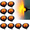 Amber, variant on 10Pack Round LED Clearence Light Front Rear Side Marker Indicators Light for Truck Car Bus Trailer Van Caravan Boat, Taillight Brake Stop Lamp (12-24VV)