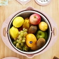 thumbnail image 4 of Boreal Craft Rack for Food 4 1 Strainer With Mixing Bowl Set Strainer Bowl With Measuring Spoon Fruit Strainer Bowl Strainer And Food Strainer Stainless Steel Swivel Kitchen Strainer Bowl, 4 of 5