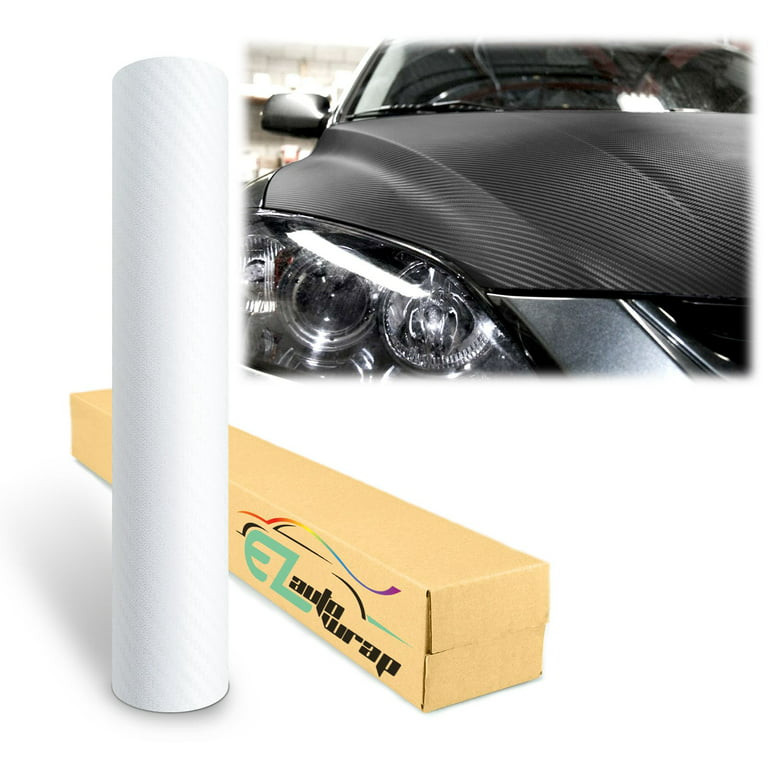 Unique Bargains 5d Carbon Fiber Pattern Vinyl Car Wrap Sheet Decal